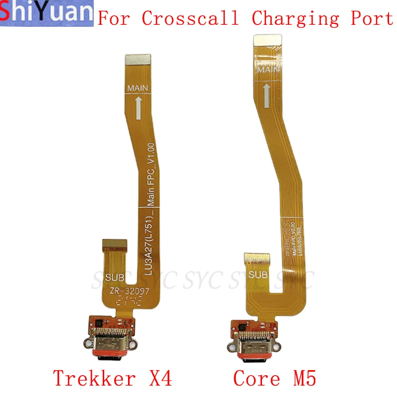 USB Charging Port Connector Board Flex Cable For Crosscall Trekker X4 Core M5 Charging Port Flex Replacement Parts