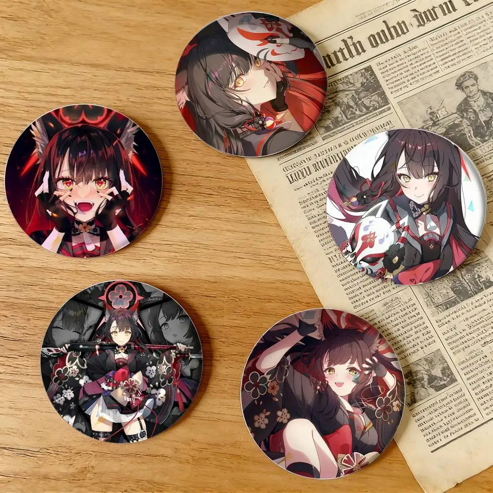 

Wakamo Blue Archive Game 32/44/58mm Handmade Pins Round Brooch Badge Backpacks Clothes Jewelry Gifts