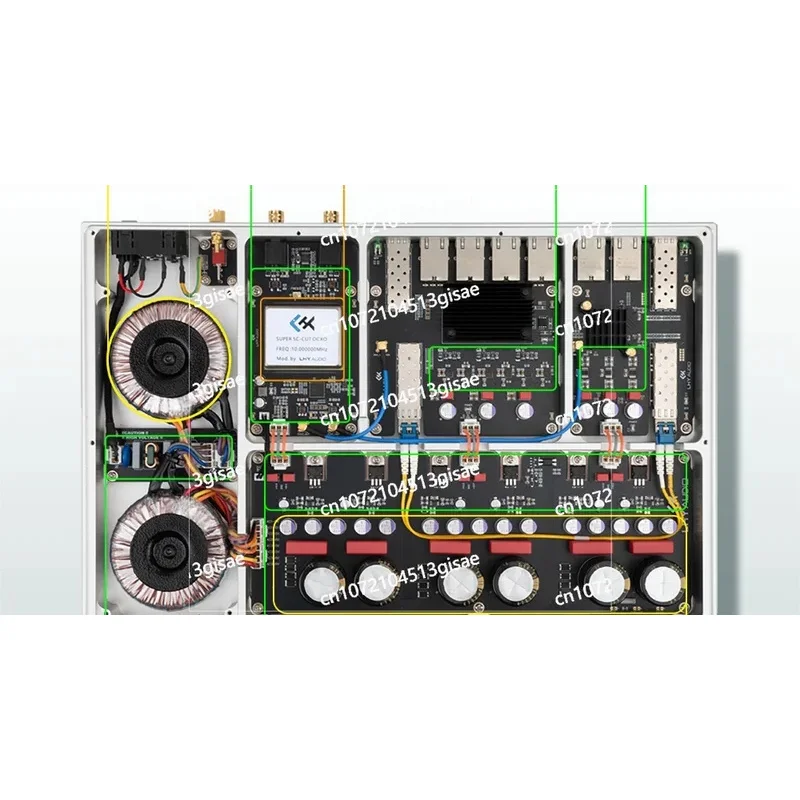 LHY's new AS8 Pro flagship audio HiFi switch with 2.5G 10 Gigabit optical and OCXO clock.