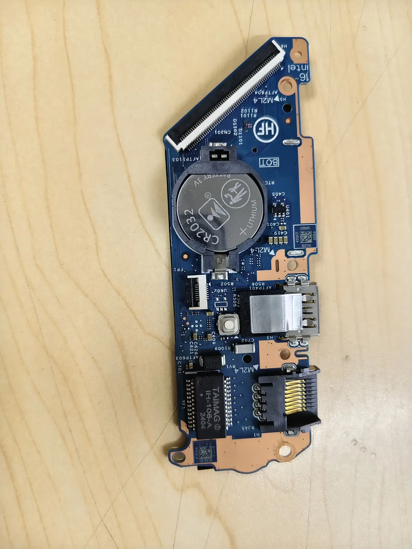 Used FOR ThinkBook 16 G6 IRL USB WLAN SD CARD READER AUDIO POWER BUTTON BOARD for Intel