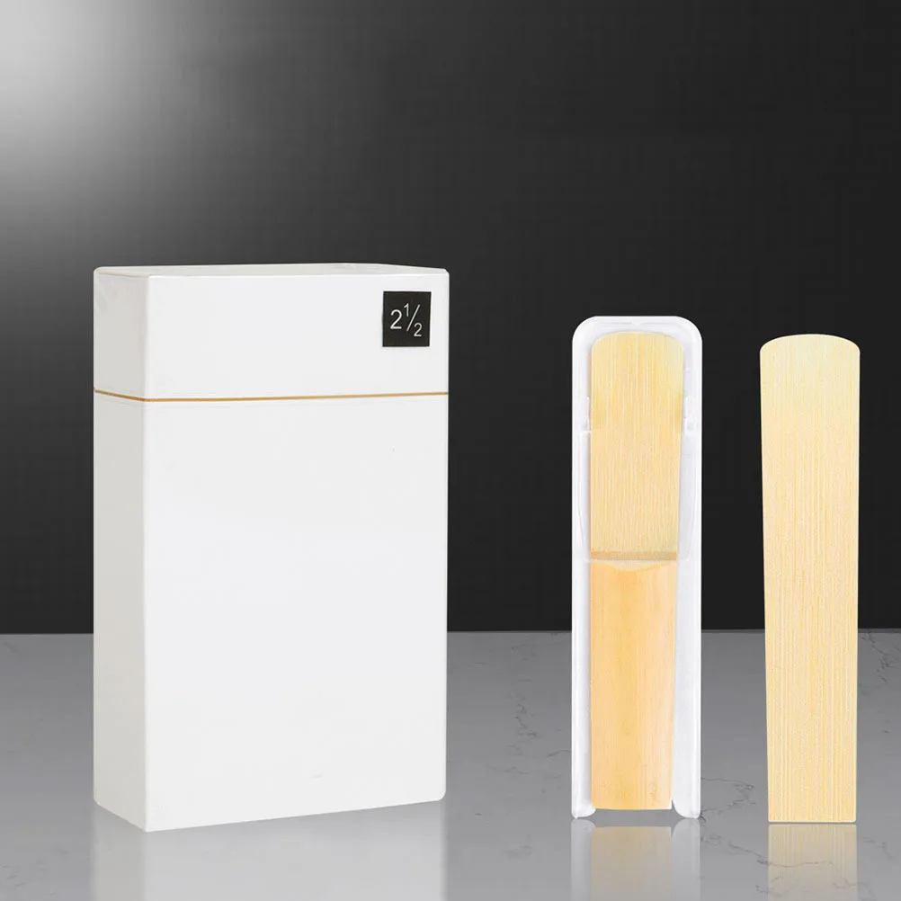 10pcs Clarinet Reeds 2.5 Strength Handmade Instrument Replacement Parts For Professional Beginner Players Durable Compact