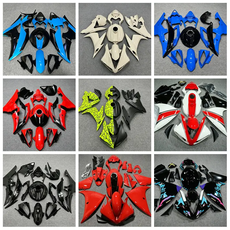Подходит для мотоцикла Yamaha R1 2009-2011 годов, полный комплект обтекателей, включая кожух бака, аксессуары, возможна индивидуальная настройка.