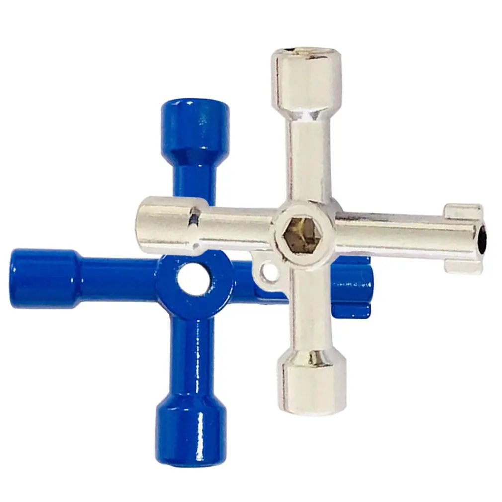 Multifunction 4 Ways Universal Triangle Wrench Key Plumber Keys Triangle For Gas Electric Meter Cabinets Bleed Radiators