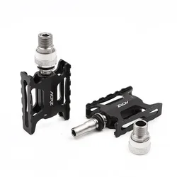 Ultra Lightweight CNC Pedals with Full Titanium Axles, Quickrelease, Side Quickrelease