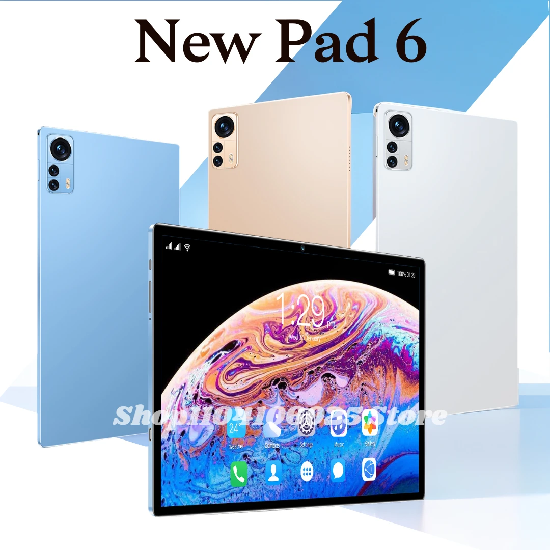 

2024 NEW Pad 6 Pro Android Tablet PC 11Inch 16GB 1TB 5G Dual SIM Phone Call GPS Bluetooth WiFi Google Tablette PC Mi Tab