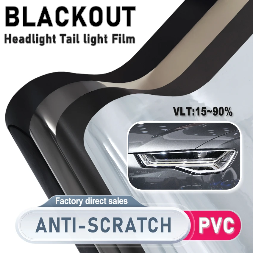 

Car Headlight Tint Films Waterproof Headlights Armored Film Fog Light Taillight Smoke Black Tint Vinyl Film for Car Accessories
