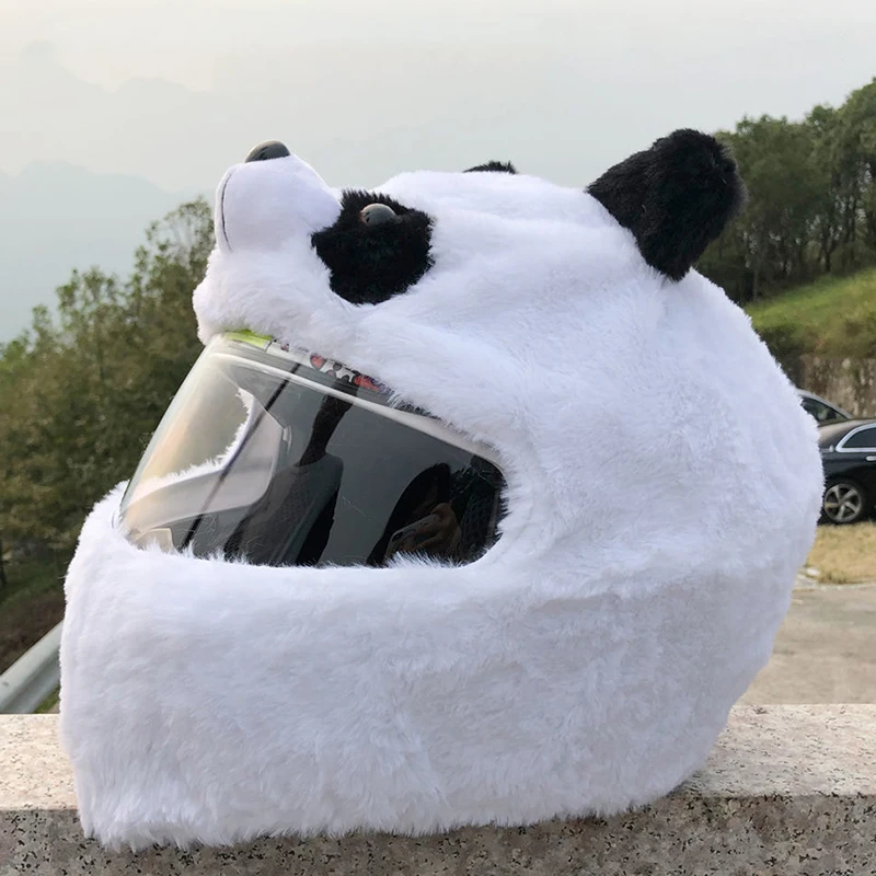 Juste de protection pour casque de moto, équipement de sauna, dessin animé, moelleux, ensemble en peluche, étui de protection intégral, sécurité Hurbike, chimère