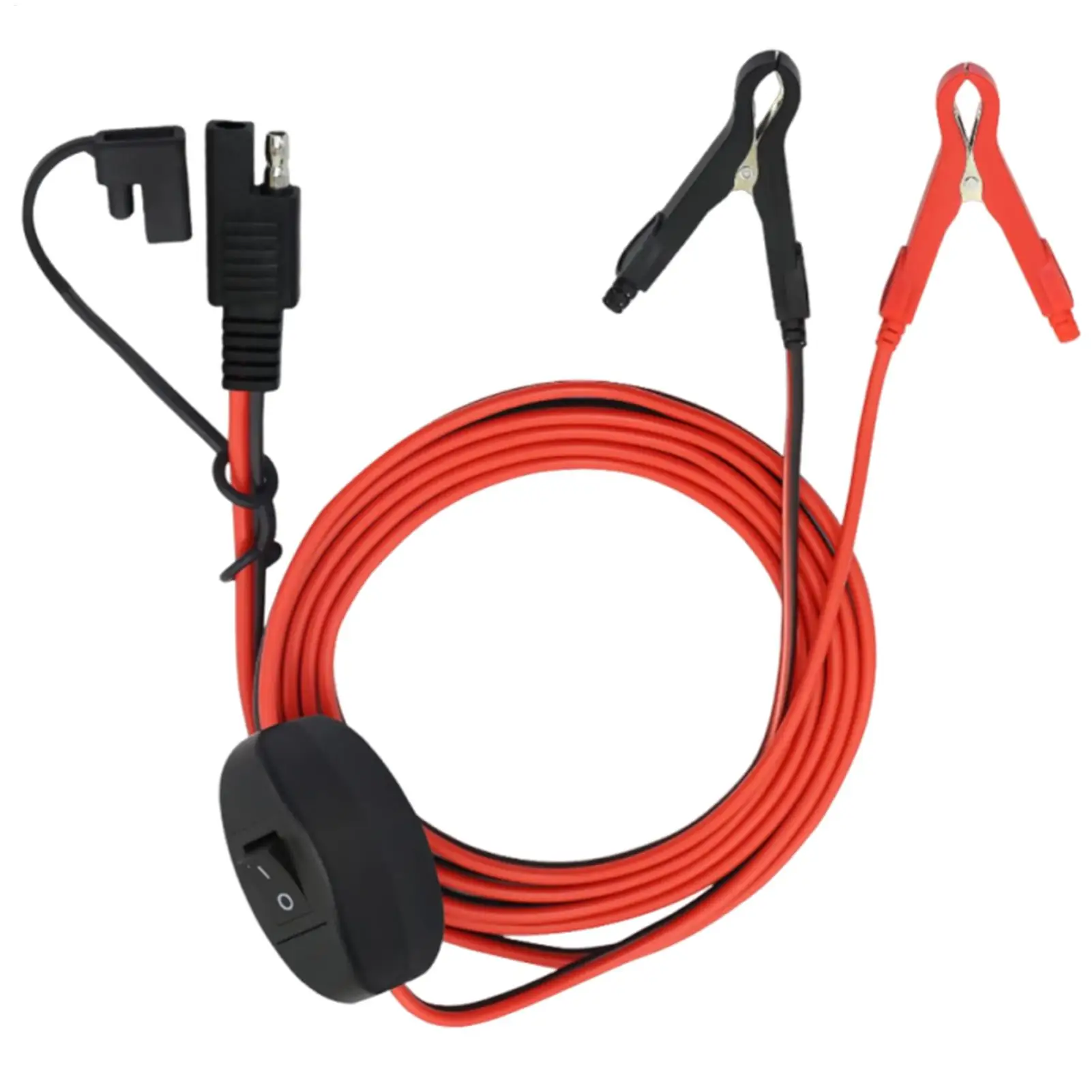 

SAE Battery Connector Motorcycle Battery Charger Cord With Button Quick Connector SAE Adapter For Car ATV Trailer Lawn Mower RV