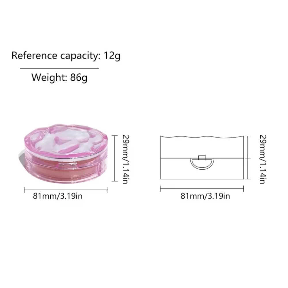 علبة كريم أساس بلاستيكية BB فارغة مع مرآة وسادة هوائية صندوق منتفخ إسفنجة قابلة لإعادة الملء حاوية مستحضرات التجميل BB أدوات ماكياج #6