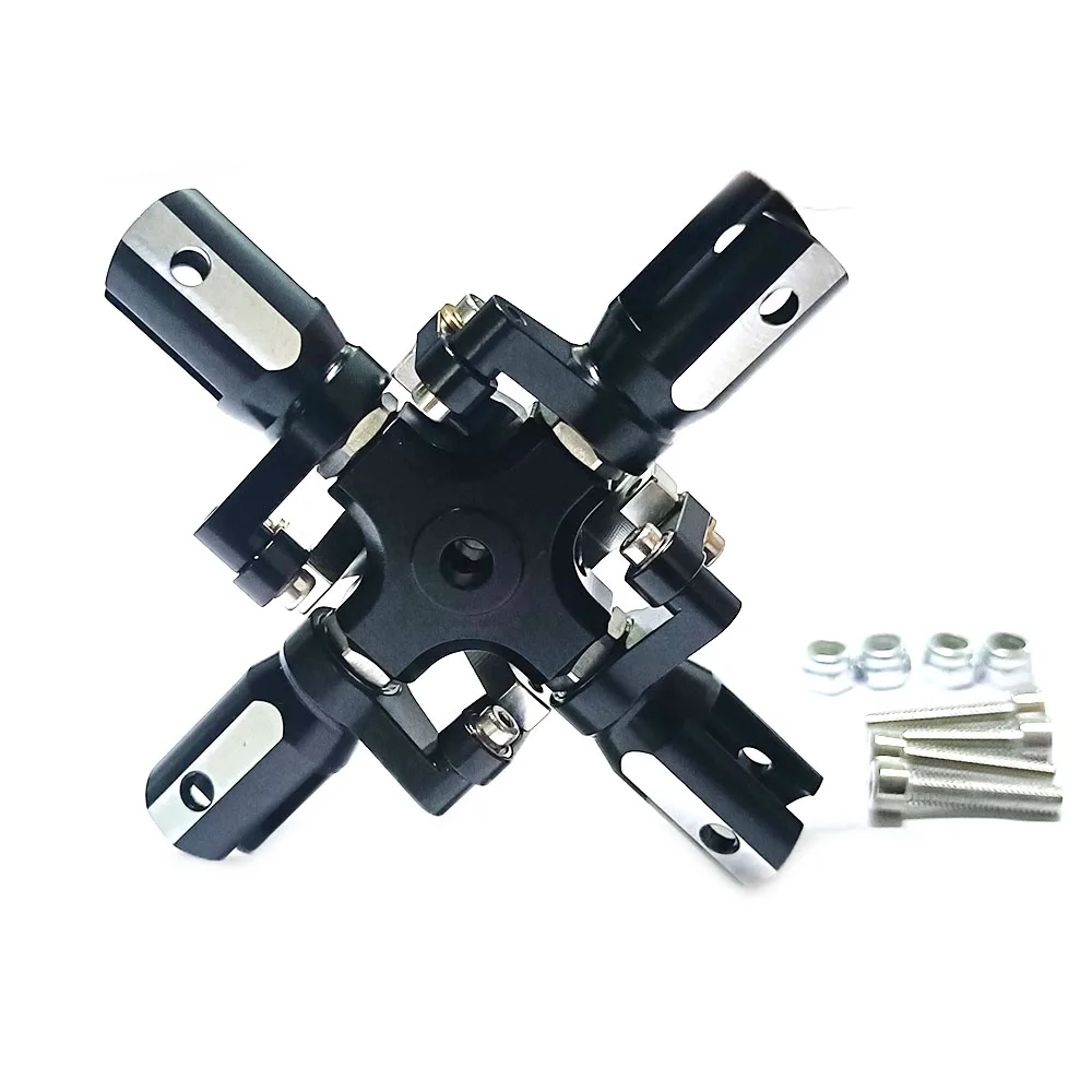 Tarot Metal 4 blade Tail Rotor Set for Trex 500 Helicopter 500 Class Helicopter EC135 Bell 206 Align 500 Pro DFC 500e Helicopter
