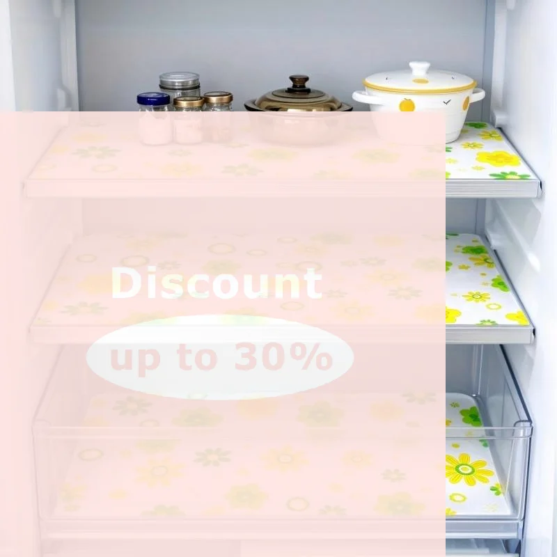 [4Pcs Durable Non Adhesive Shelf Liners Waterproof Easy Cut EVA Mats for Kitchen Cabinets Drawers Countertop Use]