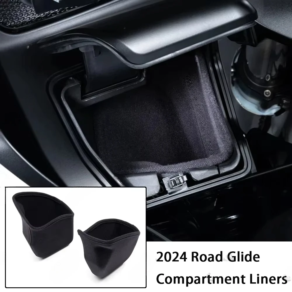 

1 Pair For Harley Touring CVO Road Glide FLTRX ST FLTRXSTSE FLTRXSE 2023 2024 NEW Motorcycle Accessories Compartment Liners