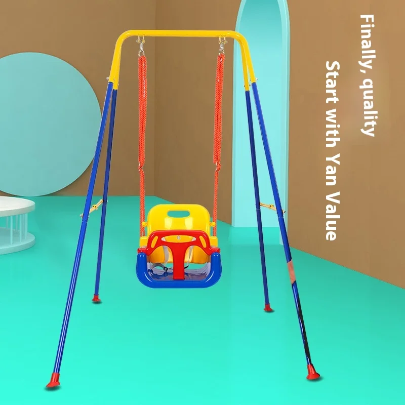 Wholesale indoor/outdoor swing three-in-one seat, swing for home and school, baby fitness game rack