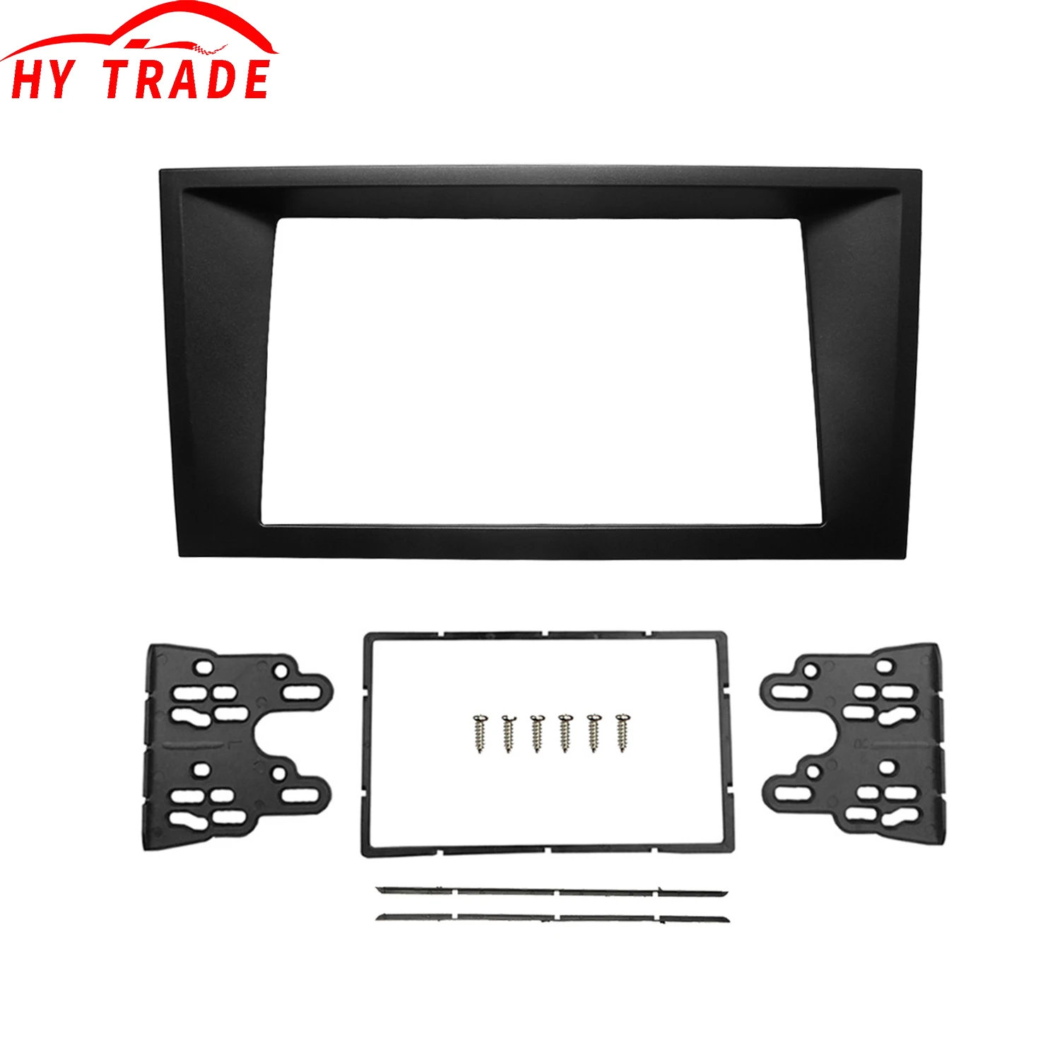 

HY FORD Mondeo 2002-2006 Double 2 DIN Stereo Player Panel Dash Mount Install Trim Kit CD Fascia Refit Frame Bezel