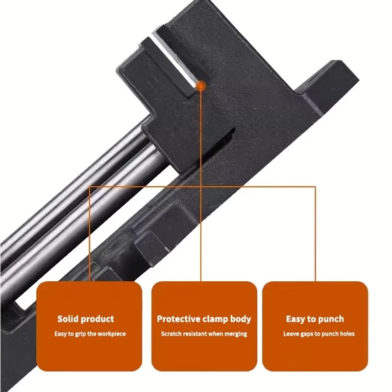 8 Inch Benchtop Flat Vise Multifunctional Aluminum Drilling Machine Vise Table For Milling Carving Woodworking Power Tools New