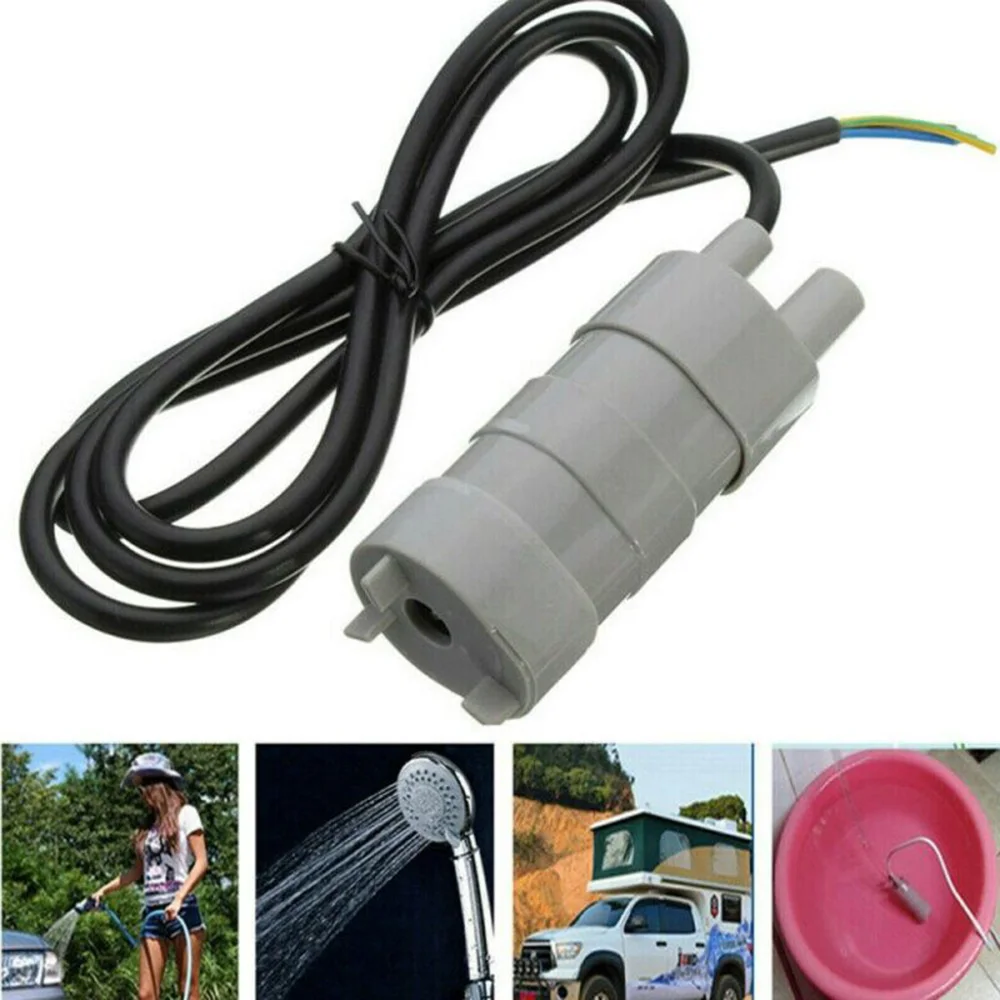 DC 12V Submersible Water Pump Camper Motorhome High Flow Whale Pump 1000L/H 5M For Bathing Water Plants Changing The Water Tank