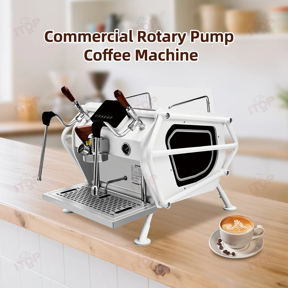 

Commercial Rotary Pump Semi-Automatic Coffee Machine Single-head Dual Boiler Coffee Make Electric Espresso Maker