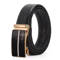 Cinturón de cuero PU para hombre y mujer, accesorio de lujo de 3,5 cm de ancho, de marca de diseñador, suave y Real, informal, color negro