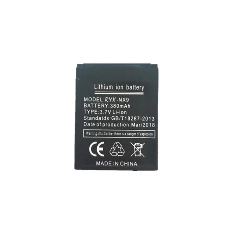 

RYX-NX9 3.7V 380mAh Rechargeable Li-ion Battery For Smart Watch DZ09 QW09 W8 A1 V8 X6 HLX-S1 GJD DJ-09 LQ-S1 AB-S1 M9 FYM-M9