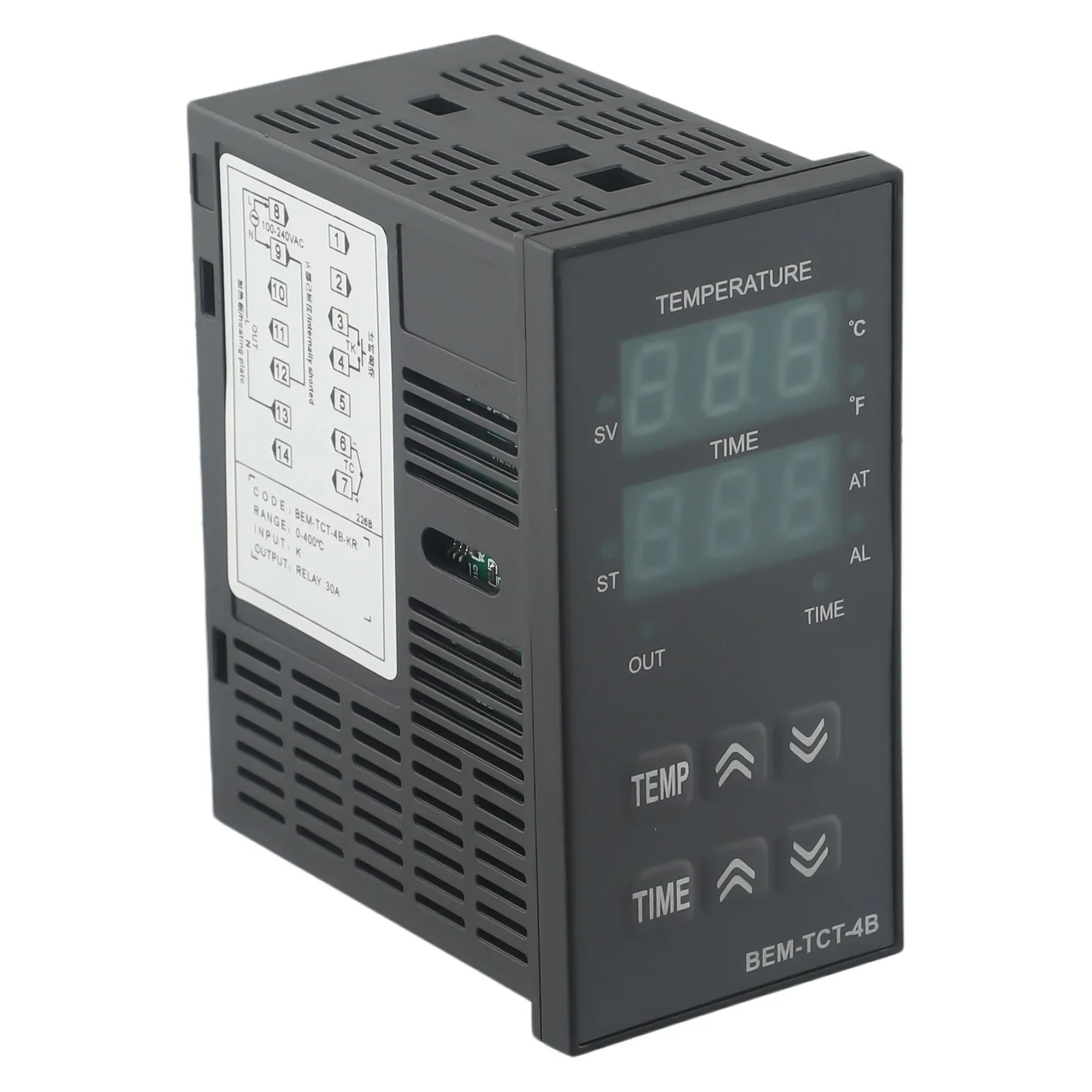 Heat Press Machine Digital Thermostat  BEM TCT 4B KR Time Temperature Controller  Built in Buzzer  Precision Circuit Board