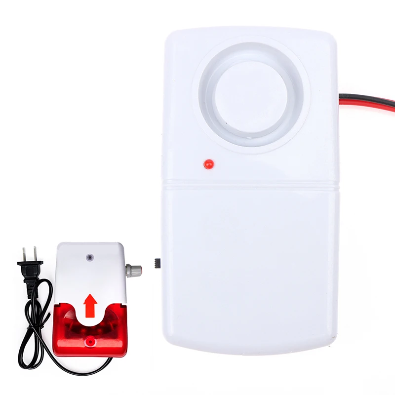 Automatic 220V/380V Power Failure Alarm White 110db LED Power Cut Failure Outage Automatic Alarm Waring Siren Indicator