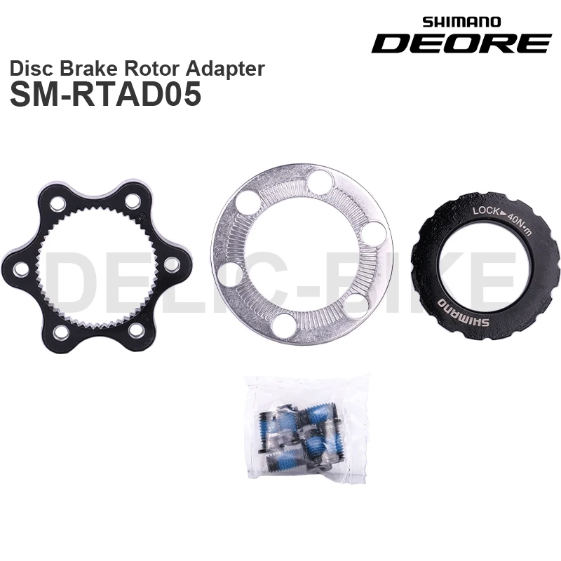 SHIMANO DEORE M610 Disc brake rotor adapter SM-RTAD05 - 6-bolt rotor to CENTER LOCK hub Original parts