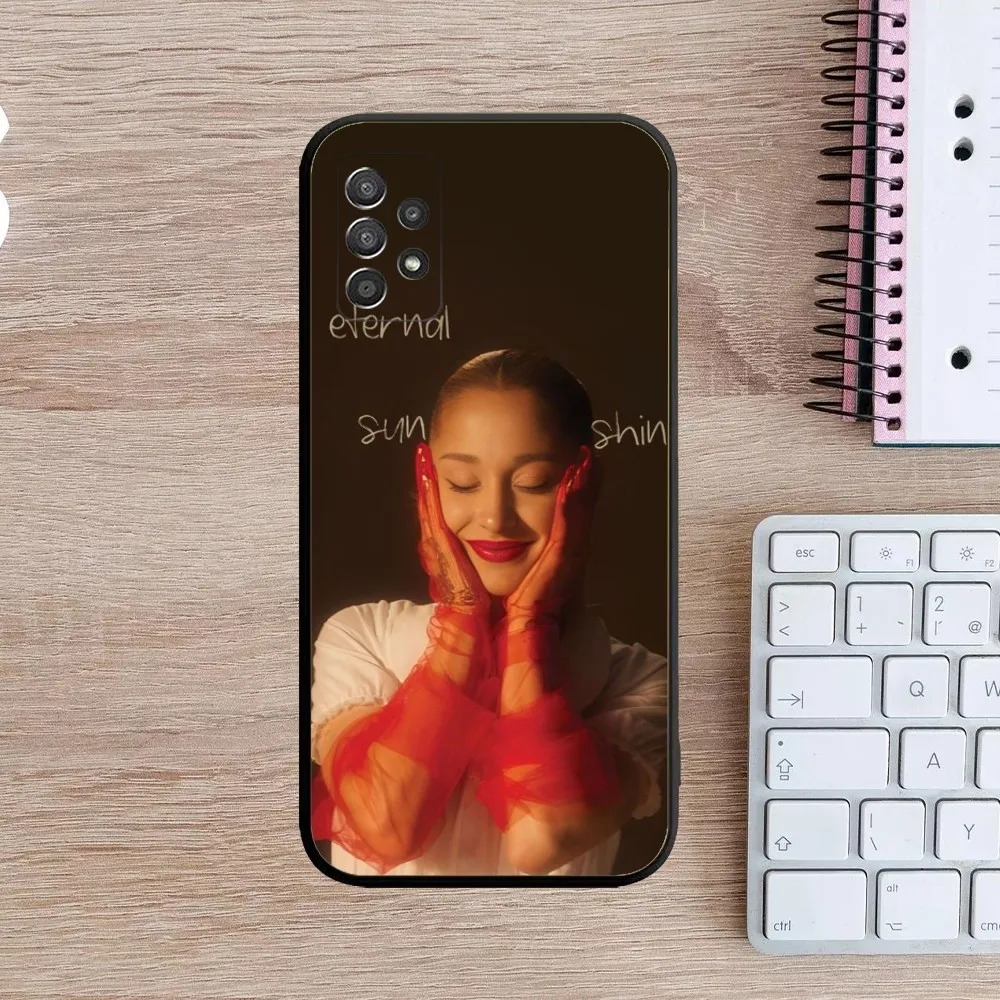 A-Ariana Eternal Sunshine G-Grandes Phone Case For Samsung Galaxy A13,A21s,A22,A31,A32,A52,A53,A71,A80,A91 Soft Black Cover