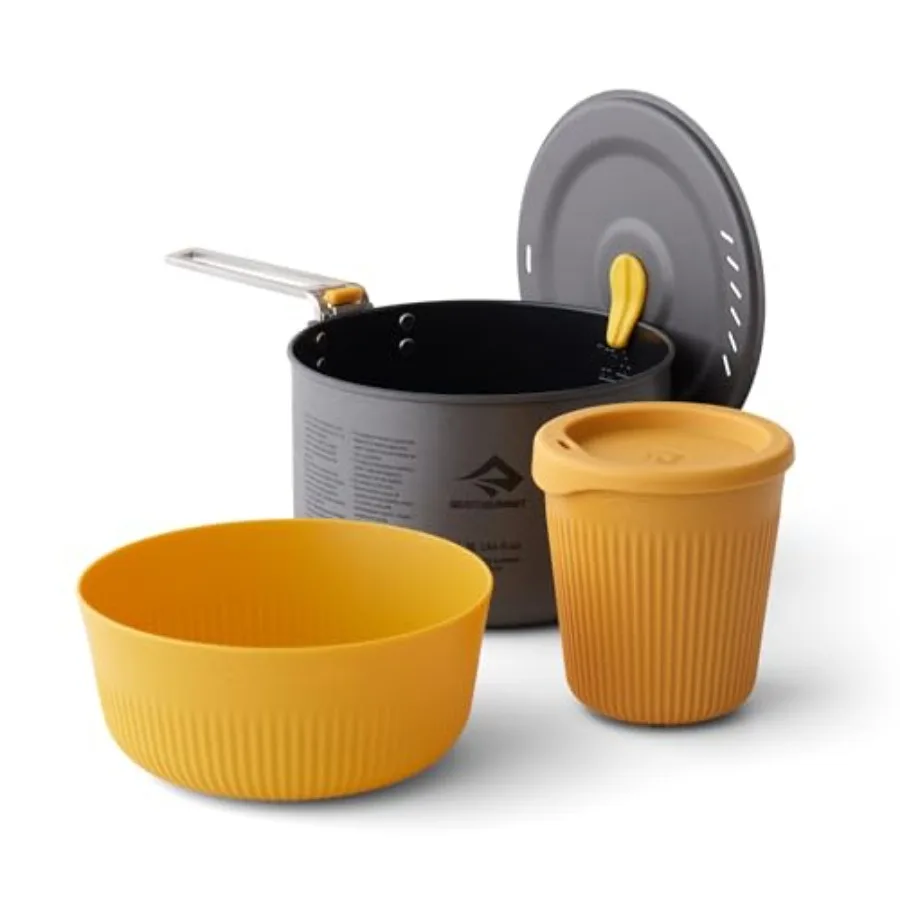 

Frontier Ultralight One Pot Cook Set for Backpacking Titanium Silver Lightweight and Durable