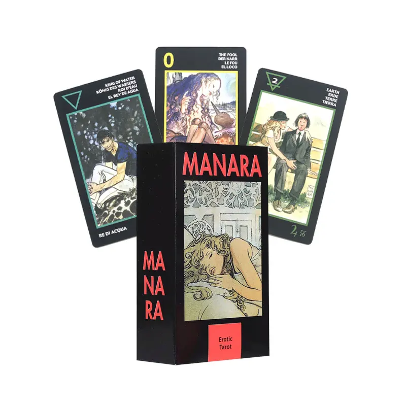 Manara tarot card game, entertainment, fate, chess, 78 deck, PDF guide