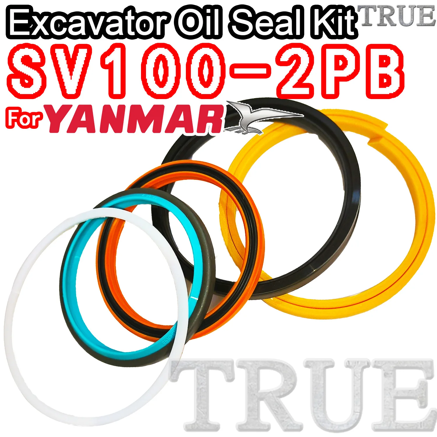 

For SV100-2PB Yanmar Oil Seal Excavator Repair Kit SV100 2PB NBR Nok Washer Skf Service Orginal Quality Track Spovel Hammer Tool