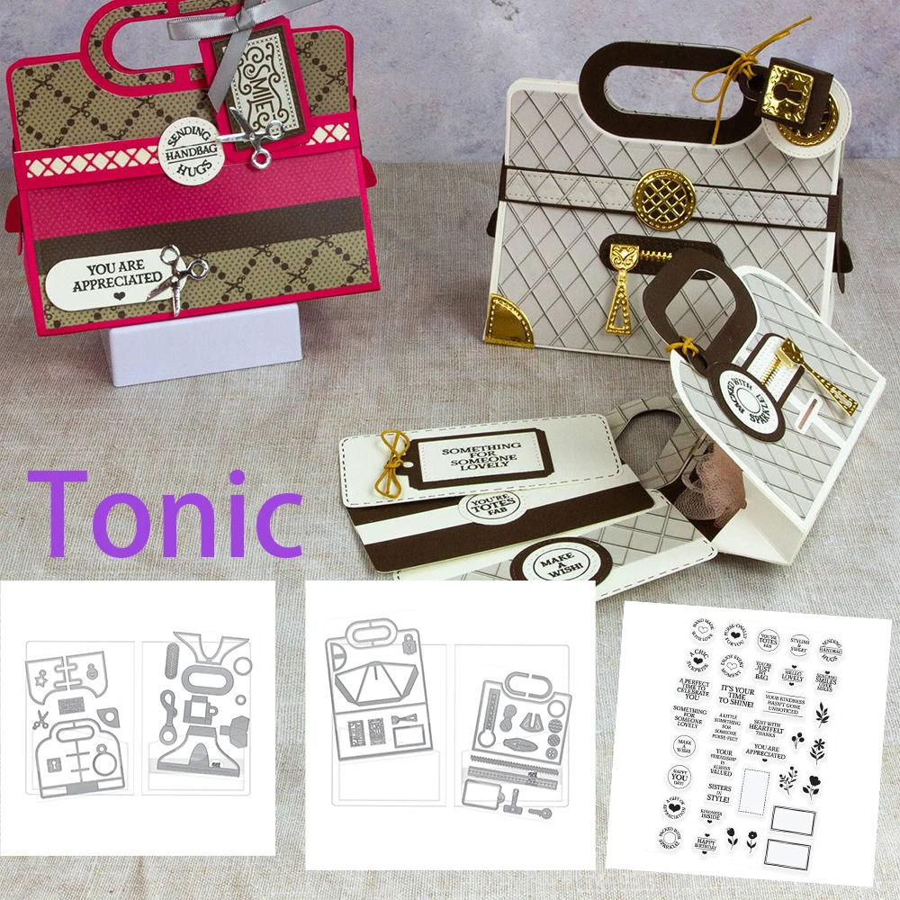 

Handbag Box Metal Cutting Dies For Scrapbook Diary Decoration Stencil Embossing Template DIY Greeting Card Handmade 2025 new