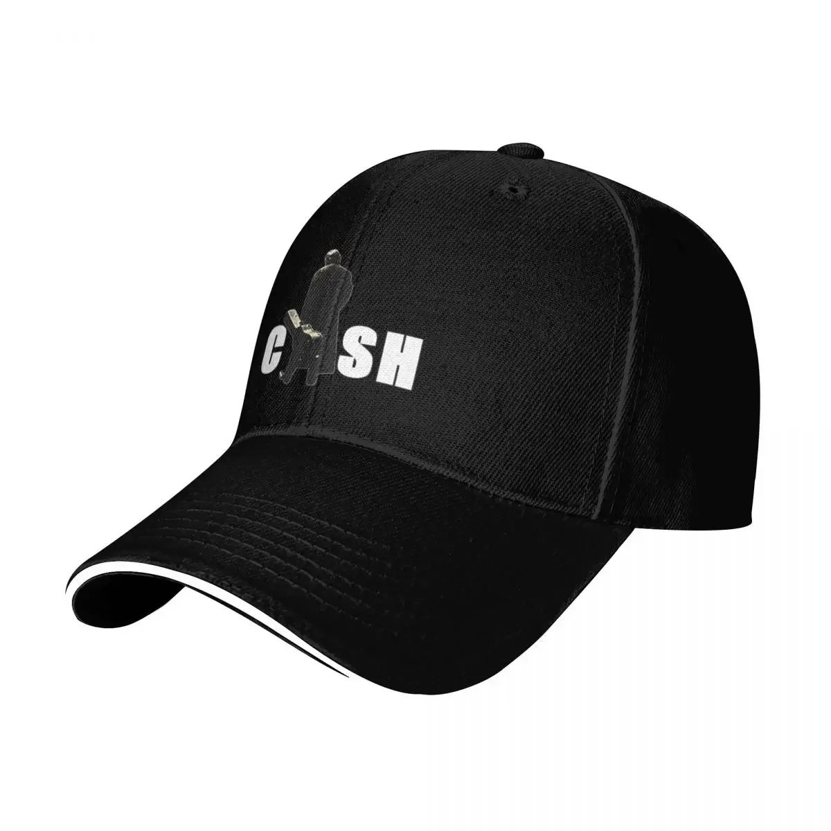 Johnny Cash Walking with Guitar Case Design Baseball Cap designer cap tea Hat Girl'S Hats Men's