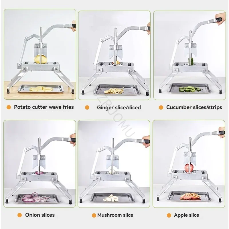 Commercial Multi-functional Vegetable Slicer Wave-shaped Potato Chipper Suitable for Slicing Fruits and Vegetables