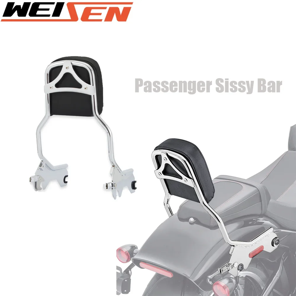 

Motorcycle Passenger Sissy Bar Steel For Harley-Davidson FLDE FLHC FLHCS FLSL FXBB 2018-later/ Softail Slim FLSL/Street Bob FXBB