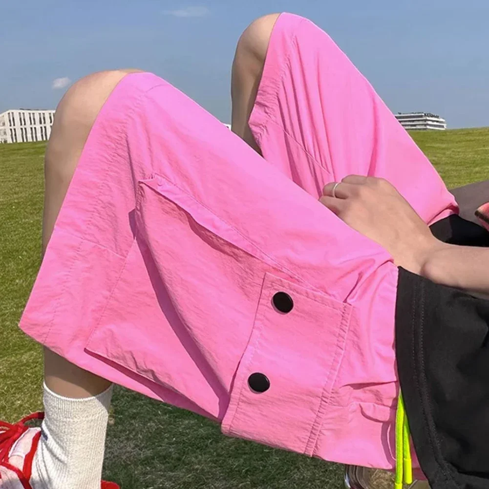 Men's Thin Pants Colorful Straight Pants All Season Wear Applicable For M-3XL Daily Workplace Use Beach Activities