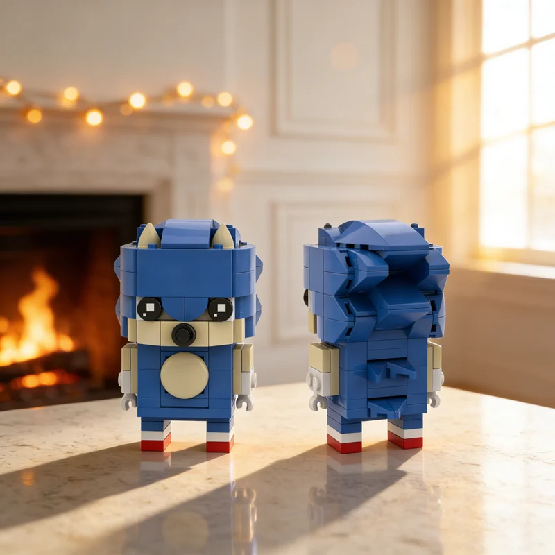 145 Uds. MOC Sonic The Hedgehog modelo clásico Brickheadz bloques de construcción regalos de navidad arquitectura juguete educación ladrillo niños