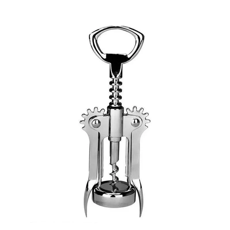 Wine Opener Stainless Steel Red Wine Opener Wing Type Metal Sommeliers Corkscrew Bottle Openers Wine Cork Remover Bar Tool