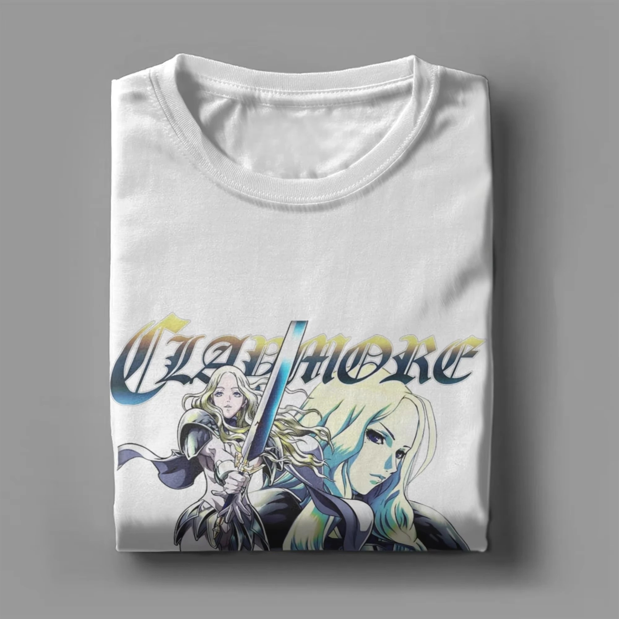 Teresa Claymore-camisetas de Manga de Anime para hombre, Camiseta Vintage de algodón con cuello redondo, camiseta de fantasía oscura, mercancía de manga corta, nuevo
