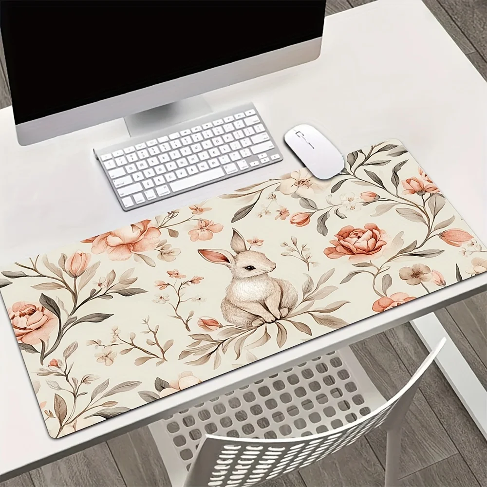 

The anti-slip rubber base of the floral-patterned mousepad is suitable for high-quality home office computer game accessories