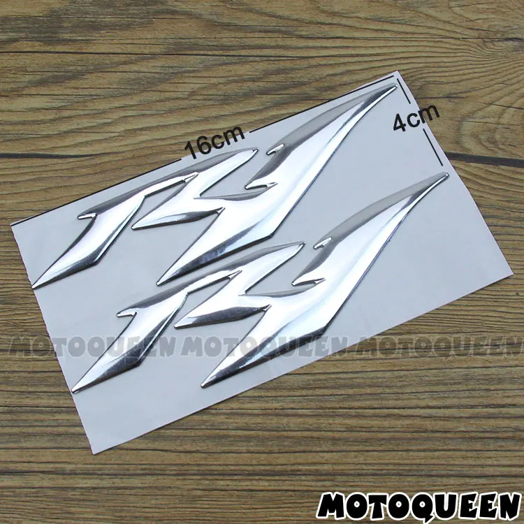 Motorcycle 3D Chrome Reflective Decals Tank Pad Shell Body Wind  Fairing Stickers For Yamaha YZF R1 YZF1000