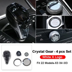 Crystal Speed Lever Knob For BMW G26 G20 G28 G21 iX3 G08 X3 G01 X4 G02 X5 G05 X6 G06 X7 G07 Z4 G29 Automatic Crystal Gear Handle