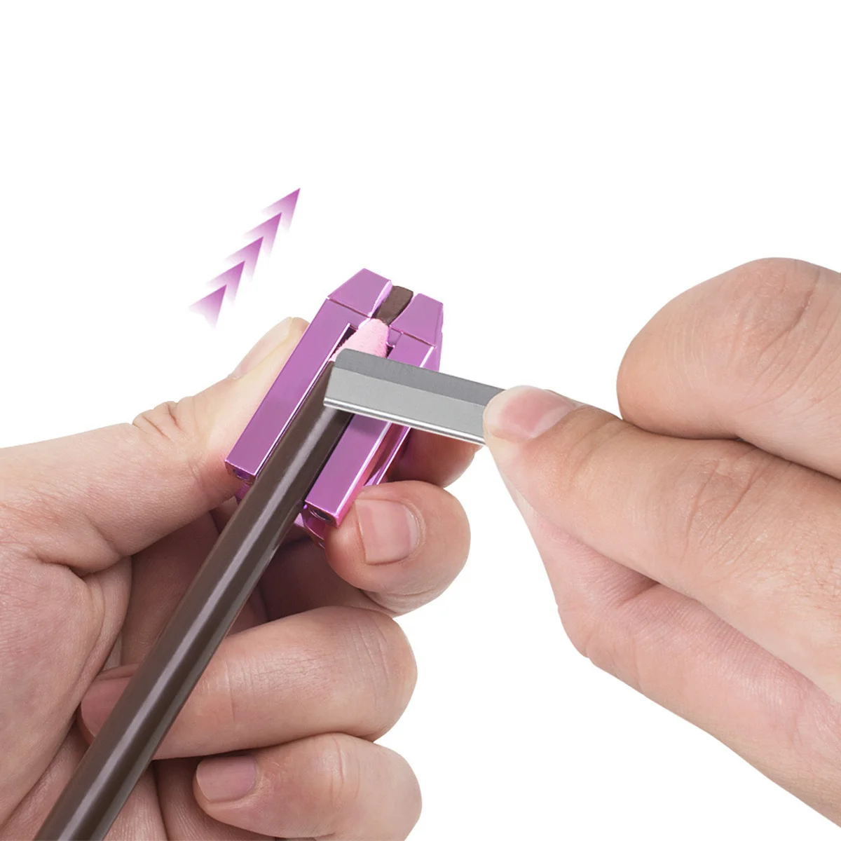 

Eyebrow Pencil Sharpener Small Light Makeup Pencil Sharpening Tool For Brow Liner Flat-Tip Sharpen Slot