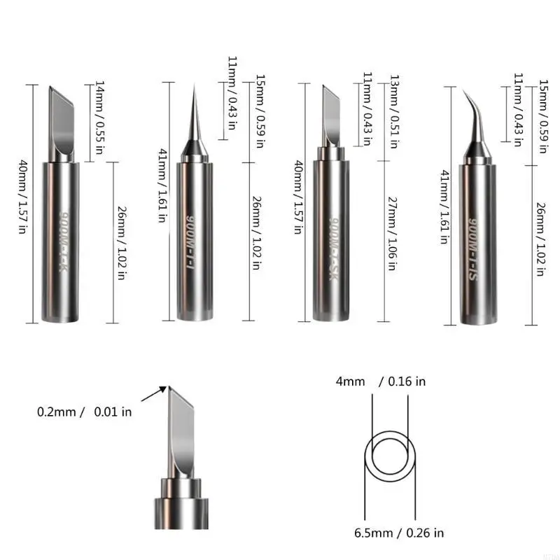 

M7DA Efficient Soldering Iron Tip for 936 937 Stations from Stainless Steel Construction Welding Tips Optional