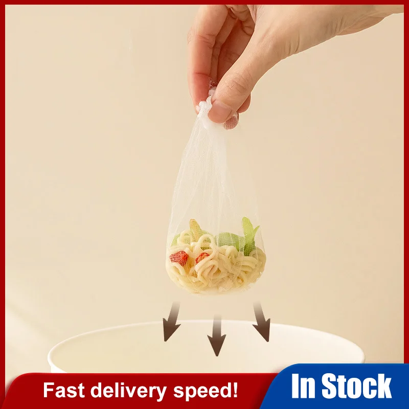 

100Pcs Drain Hole Mesh Bag Cleaning Strainers Net Sink Strainer Garbage Bag Anti-blocking Disposable Sink Net Portable Kitchen