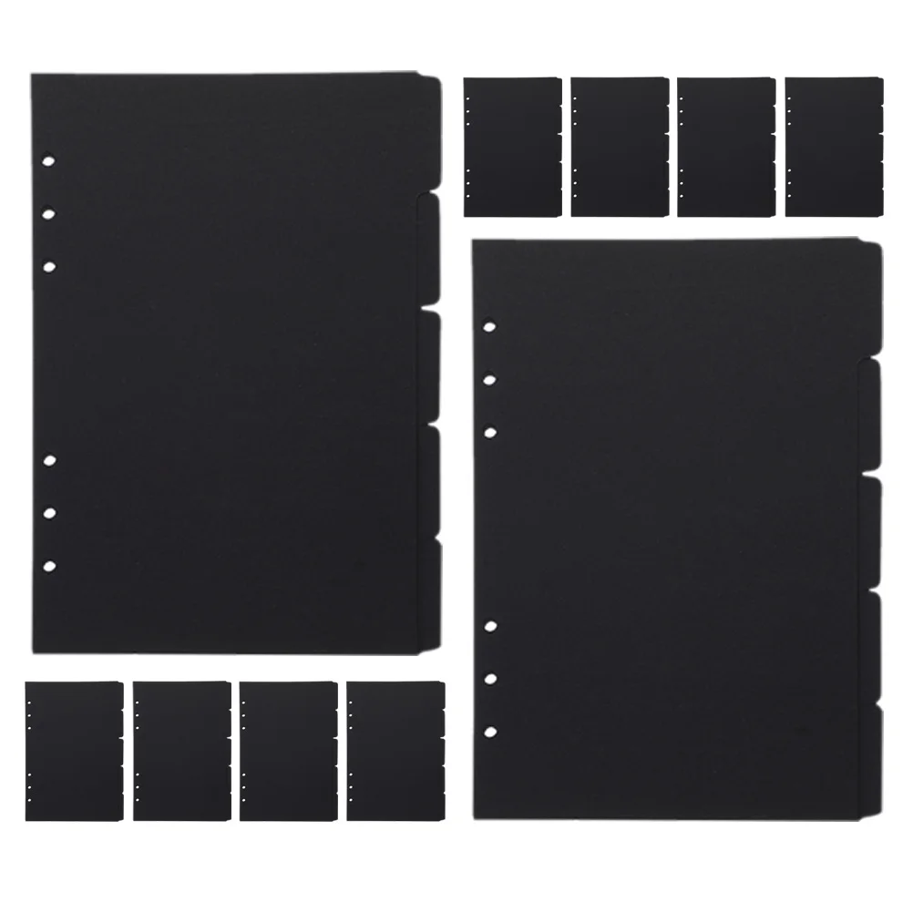 10 قطعة مؤشر A5 للموثق علامات صفحة أوراق فضفاضة ورقة فواصل ملونة دفتر تبويب فواصل علامات التبويب الموثق القابلة للفصل المفكرة #3