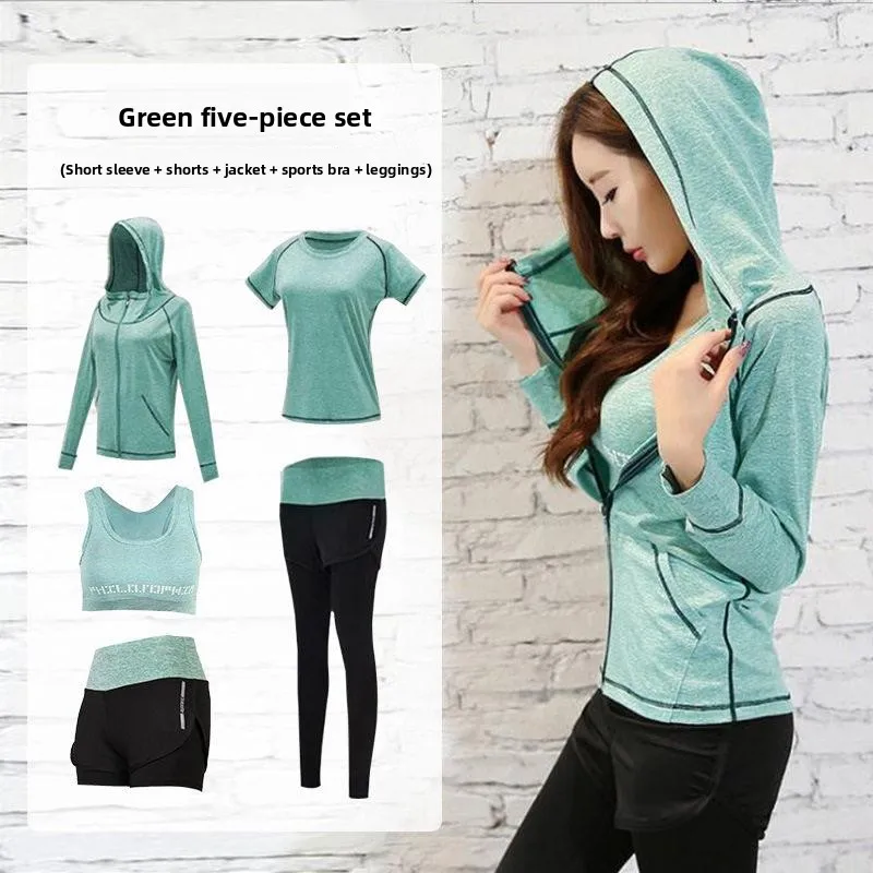 

Спортивный комплект для йоги и фитнеса: быстросохнущий, свободный крой, большие размеры, для утренних пробежек, женский костюм из полиэстера