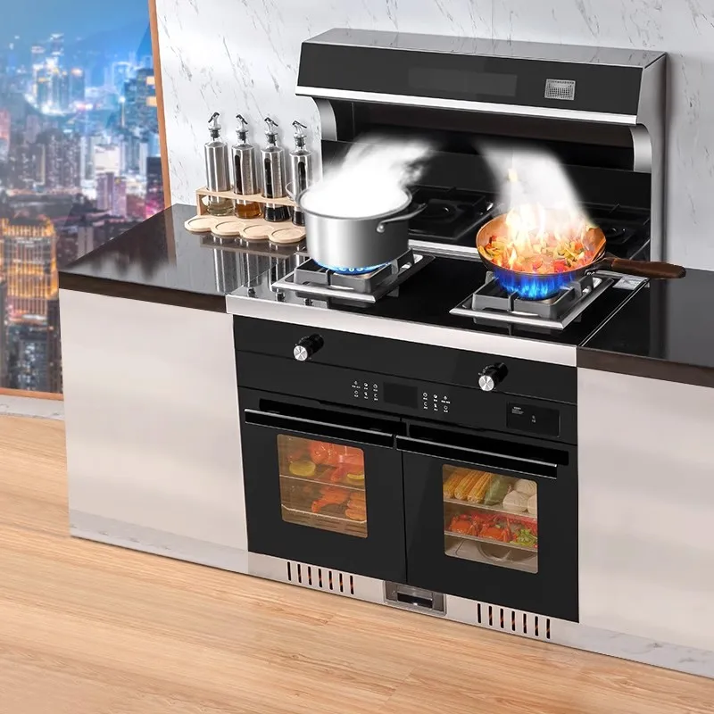 Integrated stove, steam oven, disinfection integrated intelligent voice control frequency conversion  automatic cleaning stove