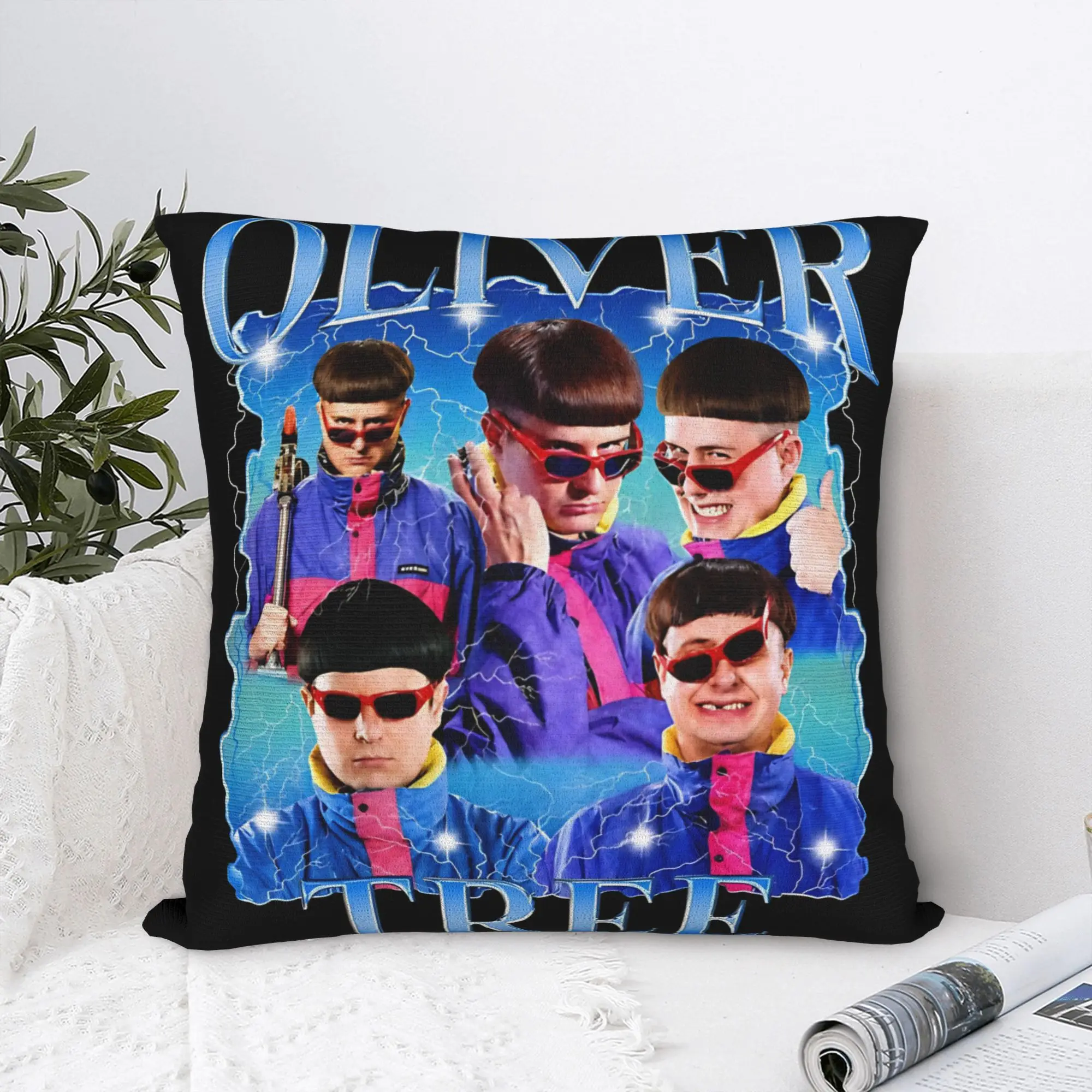Oliver Tree Rest In Peace 1993 to 2026 Memorial Square Pillow Case  Cushion Cover Novelty Decorative Pillowcase for Sofa 18