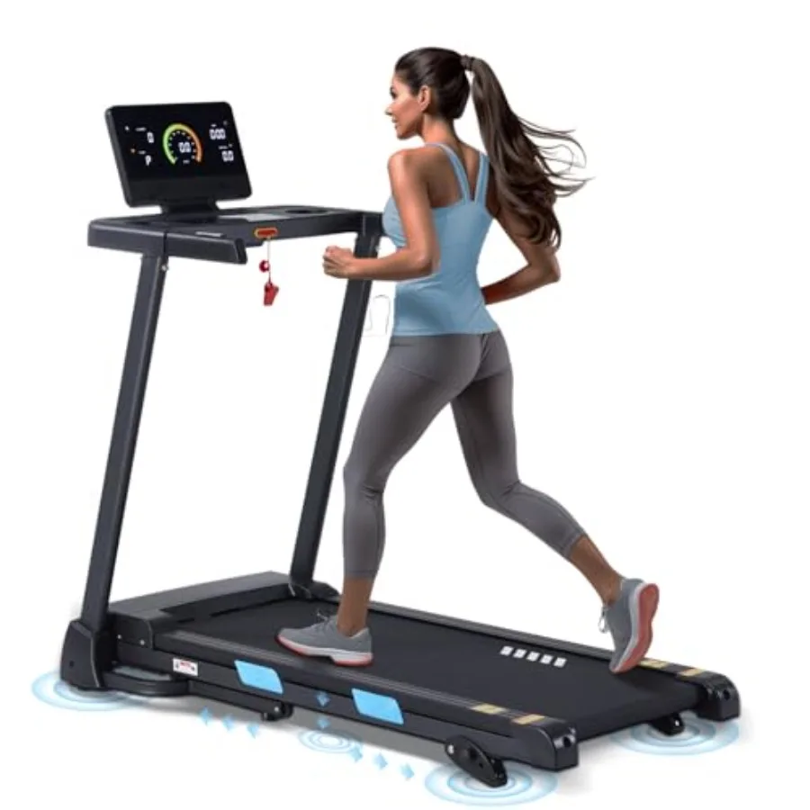 

Treadmills for Home 350 lbs Capacity 10 MPH 3.0HP Incline Treadmill with Bluetooth APP 17 * 46" Belt Running Threadmills Machin