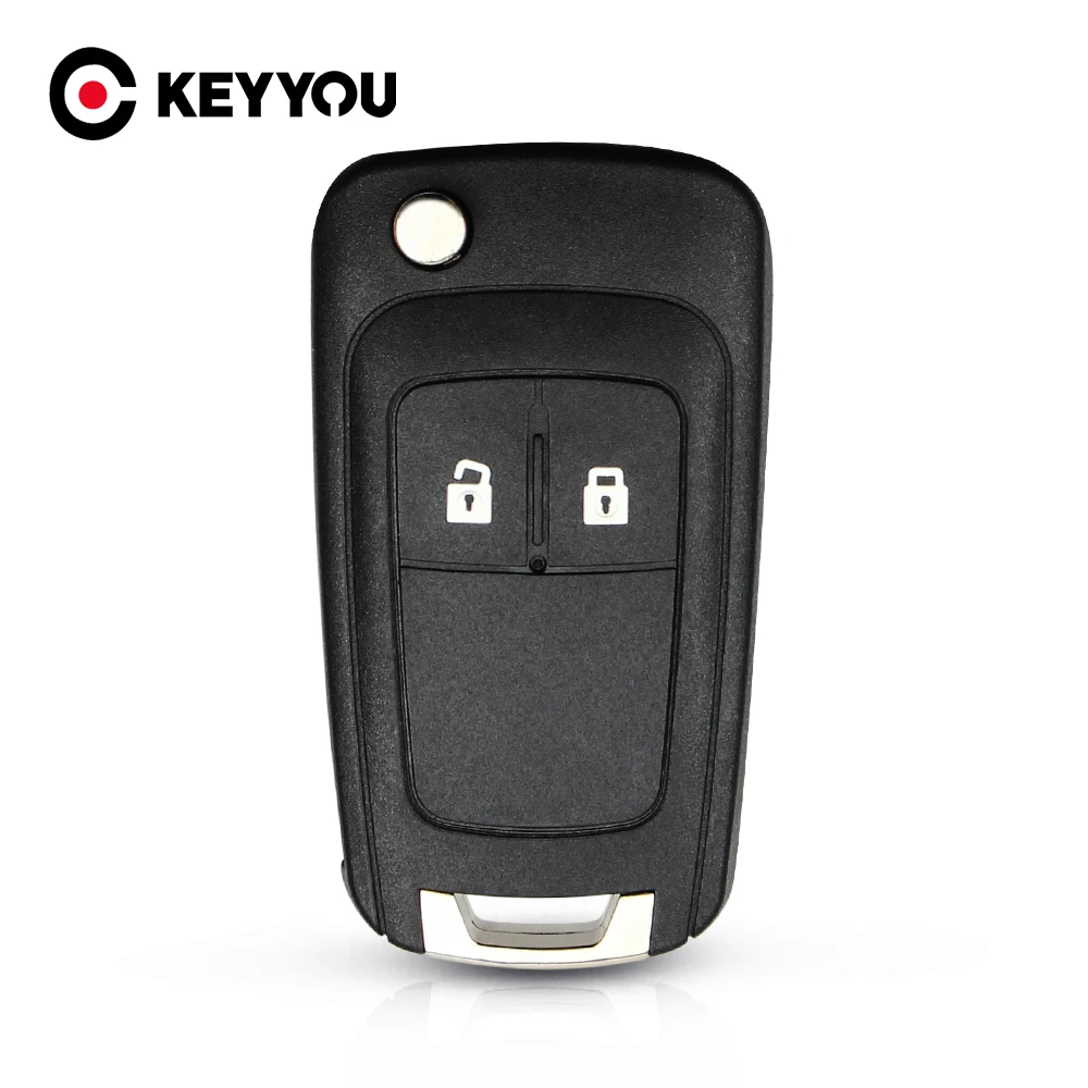 

KEYYOU 10X 2 Buttons Modified Replacement Remote Case Fob Cover Flip Folding Key Shell Blank For Chevrolet Epica Lova